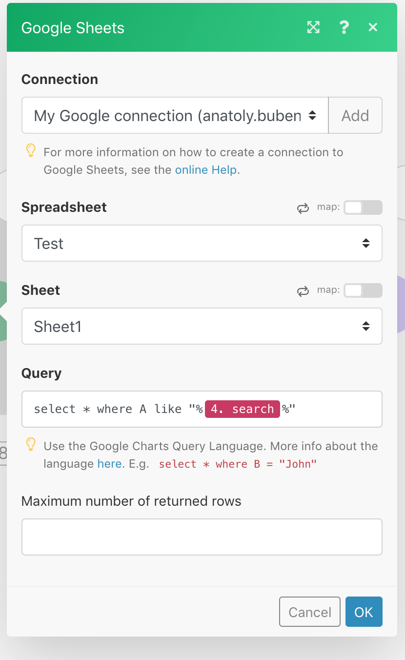 Part 2: Connecting Google Sheets API to Typebot 